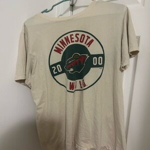 Fanatics Minnesota Wild Beige Short Sleeve Tee